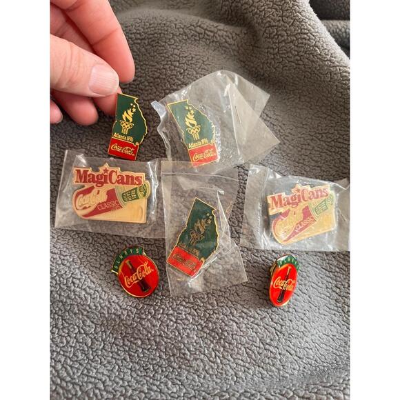 Vintage Coca-Cola Pins Atlanta 1996‎ Olympics Collectible Set